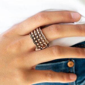 Flirty Copper Studded Ring